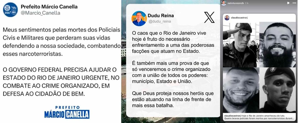 Veja o posicionamento de prefeitos da Baixada sobre a megaoperação