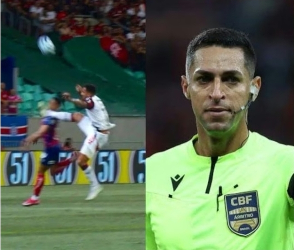 CBF SACANEIA FLAMENGO: Rodrigo Lima volta a apitar o Flamengo após 2 expulsões controversas contra o Bahia