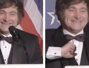 Javier Milei faz 'dancinha' para Donald Trump enquanto argentinos vivem insegurança alimentar