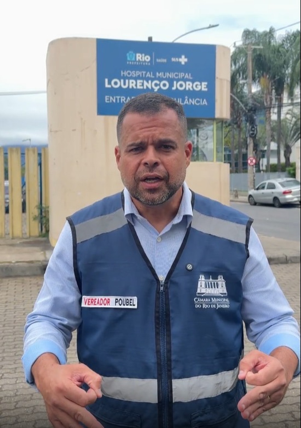 Vereador Poubel cobra providências à Prefeitura do Rio ao constatar deficiências graves no Hospital Lourenço Jorge