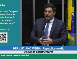 Deputado Luciano Vieira critica gestão de Itaguaí e cobra celeridade do TSE