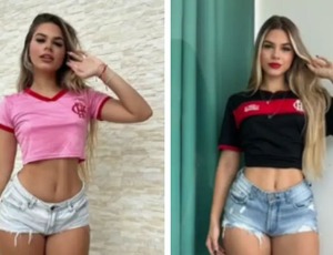 Atacante do Flamengo assume namoro com estudante de nutrição