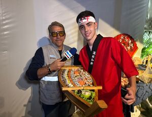 Oficina do Sushi marca presença em festa de Sophia Ellen com barco especial