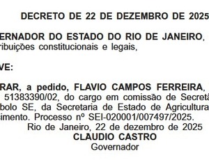 Mudança no alto escalão: Castro exonera secretário Dr. Flávio que assume vaga de deputado cassado Ramagem