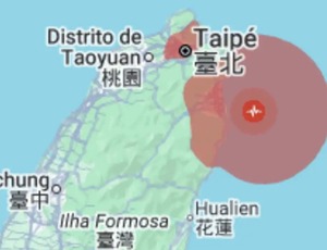 Terremoto de magnitude 7,0 atinge Taipé, capital de Taiwan