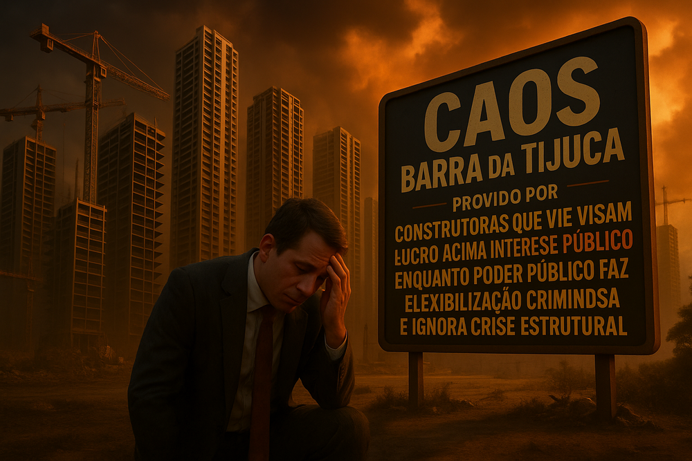 Barra da Tijuca, Recreio e os 80 novos empreendimentos: Dados oficiais revelam Crise Urbana em Região Bilionária que tem renda 109% superior à média do Rio
