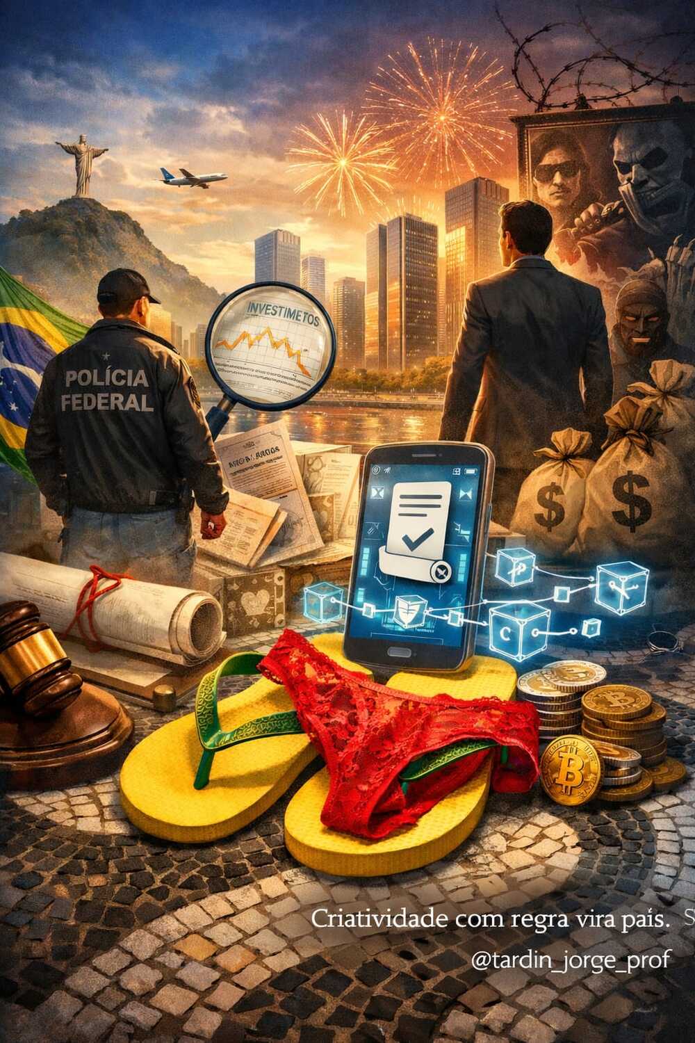 Havaianas e calcinhas vermelhas