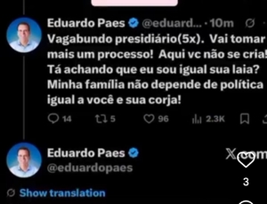 Paes perde a linha e chama Garotinho de 'vagabundo presidiário' após ameaças de denúncias sobre cemitérios e irmão do Prefeito do Banco BTG