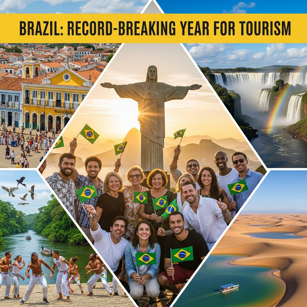 Brasil atinge marco histórico com mais de 9 milhões de turistas estrangeiros em 2025, mas crescimento esconde dependência argentina