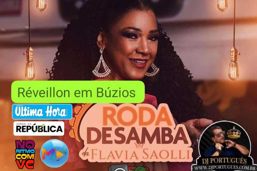 Flavia Saolli e DJ Português prometem agitar o Réveillon 2025 em Búzios com samba, pagode e flashback