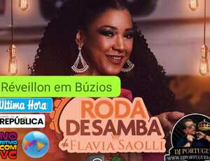 Flavia Saolli e DJ Português prometem agitar o Réveillon 2025 em Búzios com samba, pagode e flashback