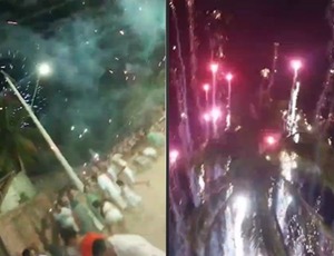 Vídeo: fogos falham, explodem em cima do público e deixam feridos em Angra
