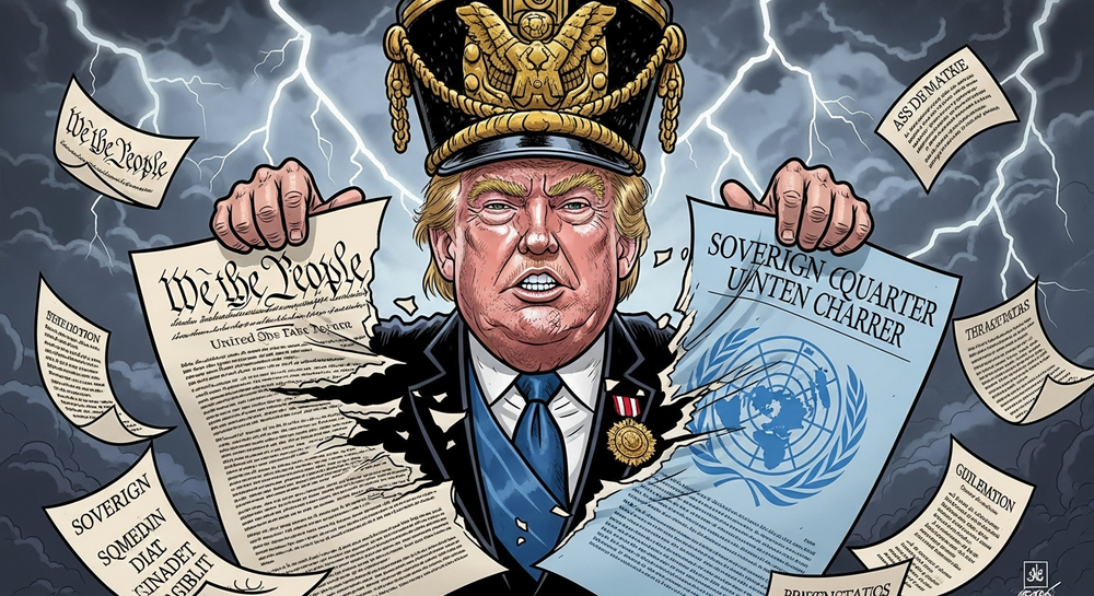 Sequestro e Crime de Guerra: Trump viola própria Constituição Americana e Carta da ONU em Operação Militar Ilegal - Por Ralph Lichotti
