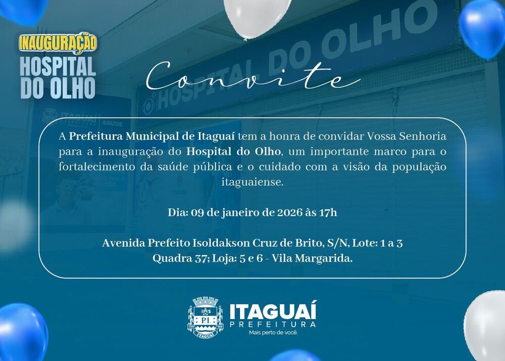 Itaguaí inaugura Hospital do Olho com consultas, exames e cirurgias oftalmológicas
