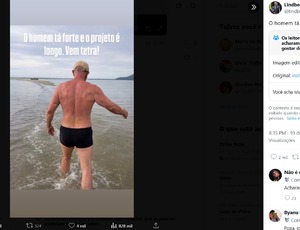 Petistas compartilham imagem falsa de Lula musculoso