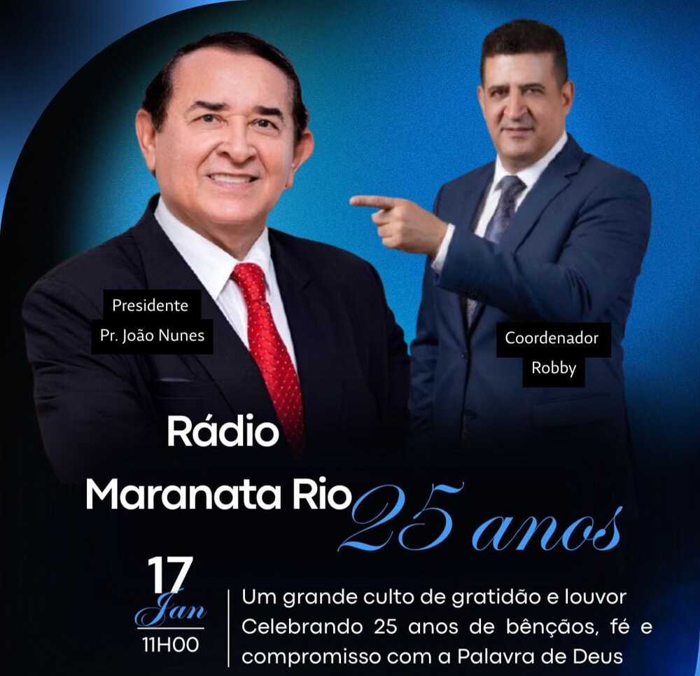 Rádio Maranata Rio celebra 25 anos levando fé e música pelo ar!