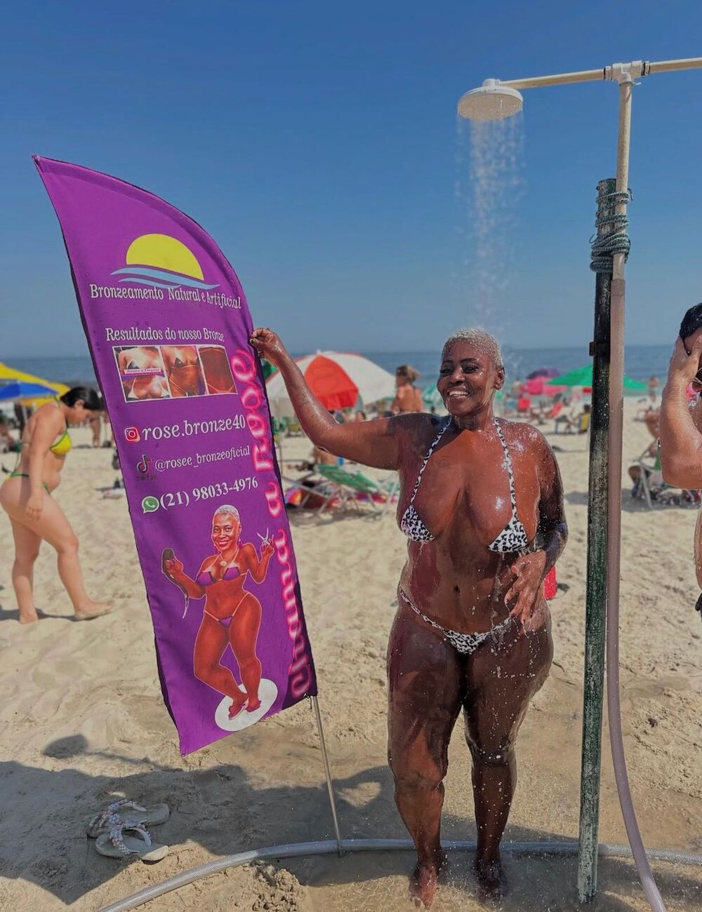 Rose do Bronze: a mulher que saiu da favela e conquistou as areias de Copacabana com trabalho e superação