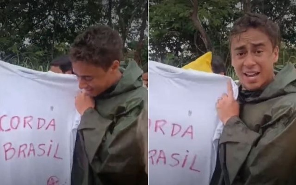 Débora do batom envia camiseta para Nikolas: 'Acorda, Brasil!'