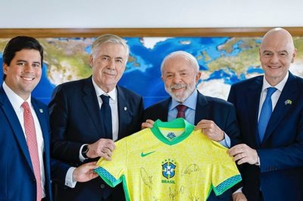 Fifa e CBF exaltam a Copa do Mundo de Futebol Feminino 2027, em agenda com Lula