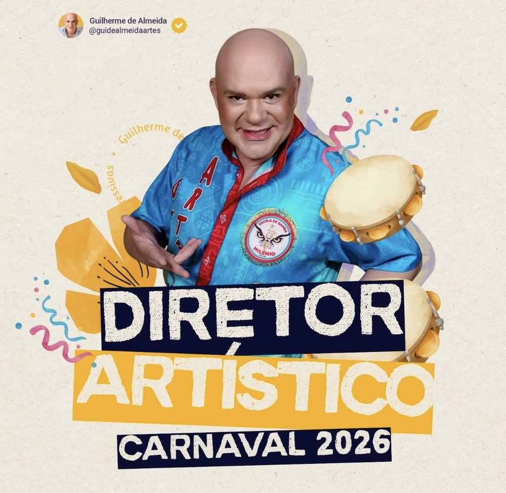 Guilherme de Almeida segue como Diretor Artístico da Estrela do Terceiro Milênio para o Carnaval 2026