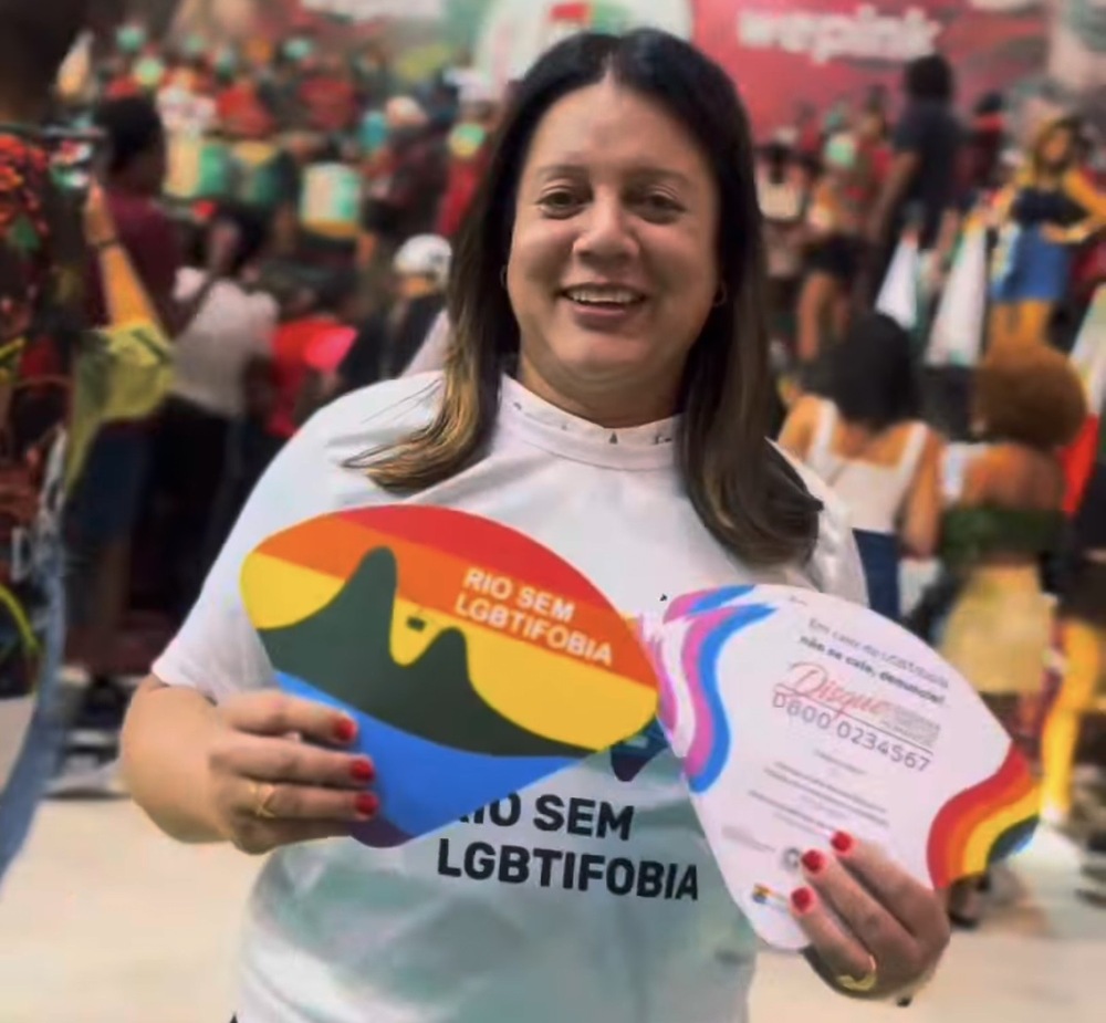 Sharlene Rosa leva mensagem de respeito, acolhimento e direitos humanos ao ensaio da Grande Rio