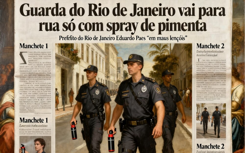 Eduardo Paes 'em maus lençóis': Sem intervenção de Lula ou Judiciário, Guarda Municipal do Rio irá às ruas em março apenas com spray de pimenta e cassetete