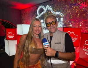 Raphaella Amaral destaca experiência gastronômica e shows do Camarote Arpoador durante o Carnaval 2026