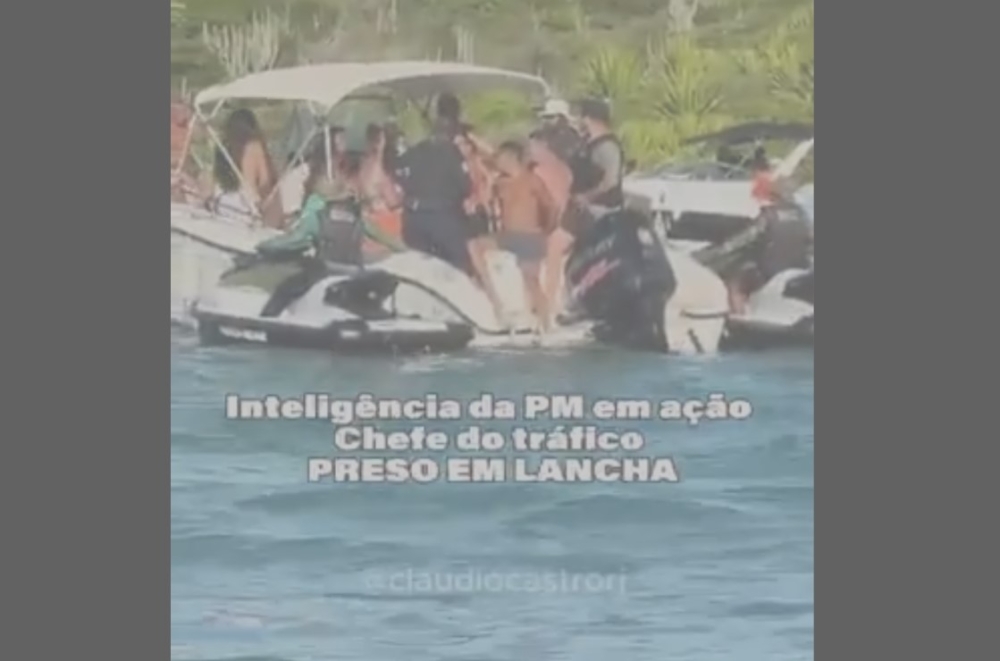 Líder do Comando Vermelho é preso na Ilha do Japonês, praia paradisíaca de Cabo Frio no Rio de Janeiro