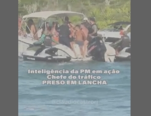 Líder do Comando Vermelho é preso na Ilha do Japonês, praia paradisíaca de Cabo Frio no Rio de Janeiro