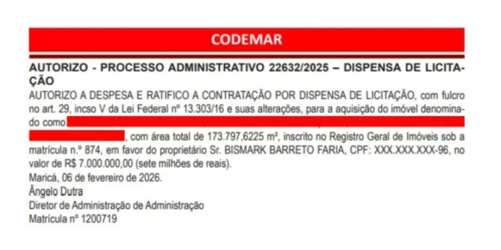 INACREDITÁVEL: Maricá libera compra de sítio em Cachoeiras de Macacu por R$ 7 milhões; terreno é de ex-jogador do Vasco