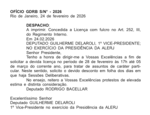 Bacellar pede nova licença e mantém suspense nas eleições indiretas do Rio