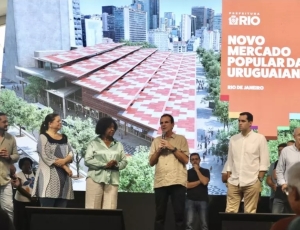 Benedita da Silva é a estrela no lançamento do Novo Mercado Popular da Uruguaiana