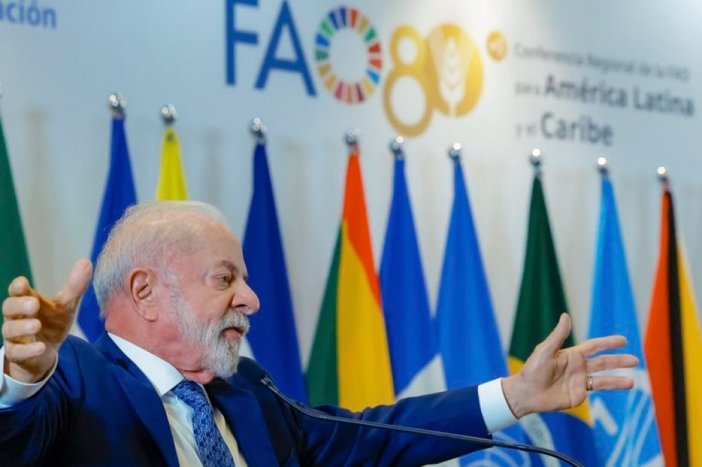 Brasil deu exemplo duas vezes: é possível acabar com a fome', diz Lula em evento da FAO