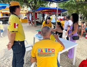 Ação de saúde no Rio Comprido atende mais de 100 pessoas com testagem gratuita de glicemia