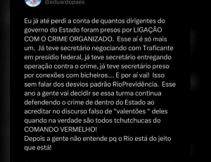 Prefeito do Rio rompe trégua com governador: 'Já perdi a conta de quantos foram presos'