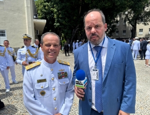 Comandante-Geral do Corpo de Fuzileiros Navais Carlos Chagas, destaca modernização e defesa do litoral brasileiro