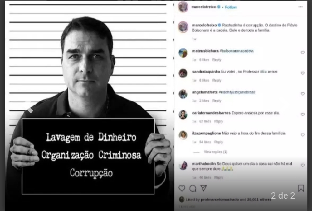 Justiça obriga Freixo a pagar R$ 51 mil a Flávio Bolsonaro por montagem em rede social