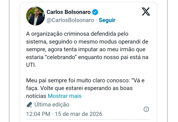 Flávio Bolsonaro se explica, pois pediu jejum nacional para seu pai à meia-noite e saiu para dançar em comício em Rondônia logo depois