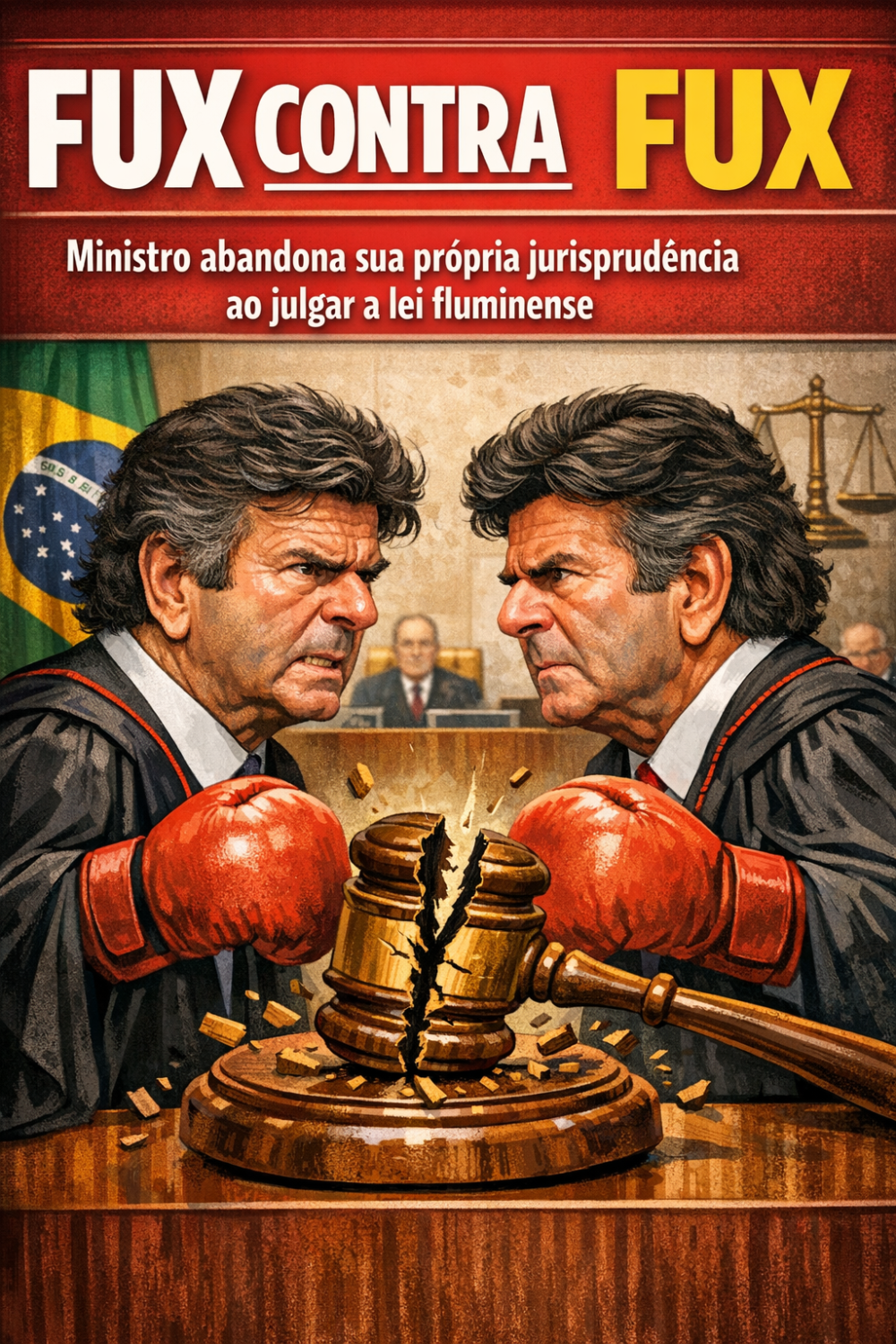 Fux contra Fux: Ministro abandona sua própria jurisprudência ao julgar a lei fluminense, mas Ceciliano e Douglas Ruas podem voltar ao jogo com possível reforma de decisão no plenário