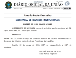 Lula exonera e apoia André Ceciliano para disputa indireta que definirá próximo governador do Rio