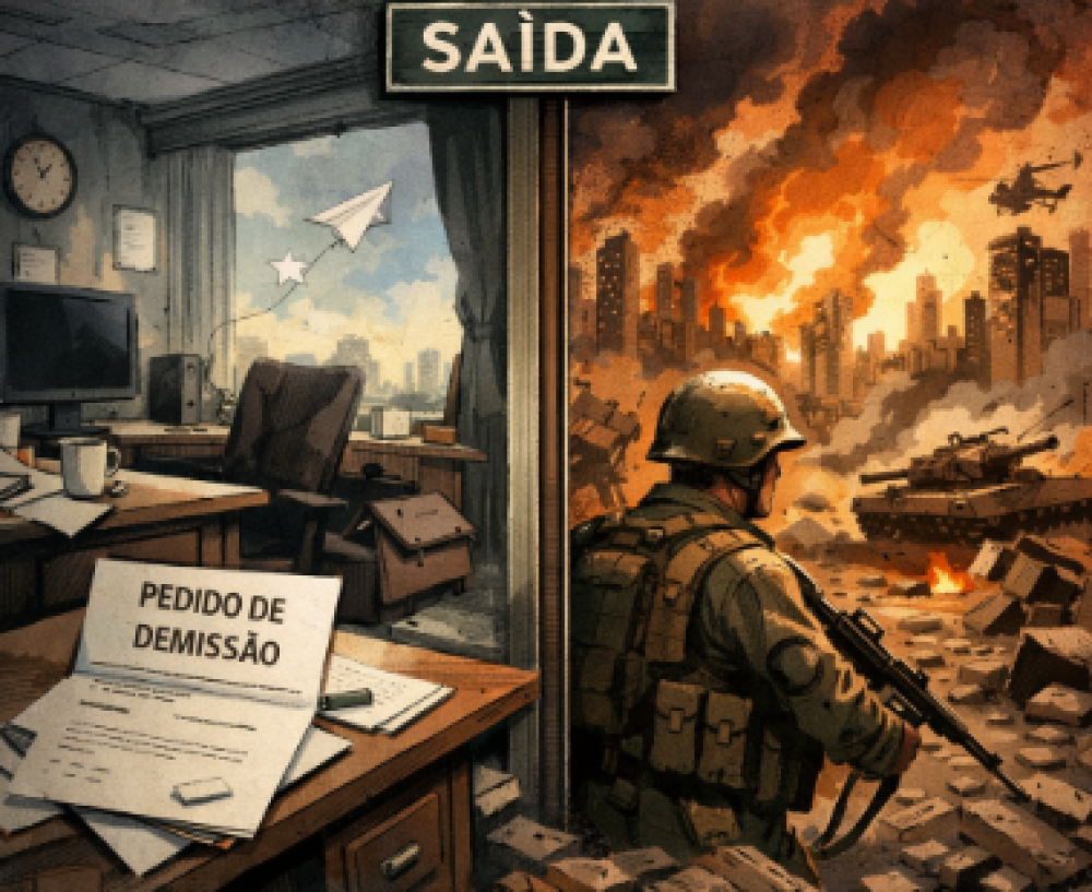 Quando a guerra também começa a demitir