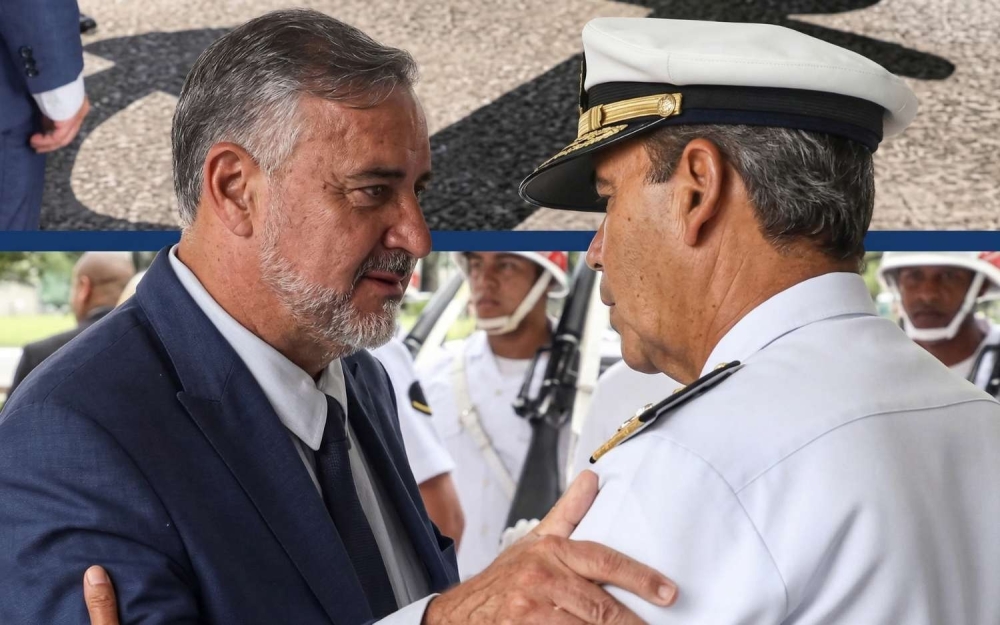 Comandante da Marinha se reúne com líder da esquerda para “fortalecimento institucional”