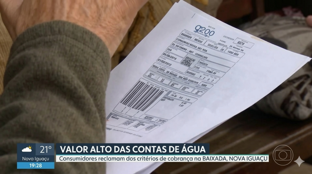 Cobrança sem água: moradores de Nova Iguaçu denunciam contas altas mesmo sem abastecimento regular