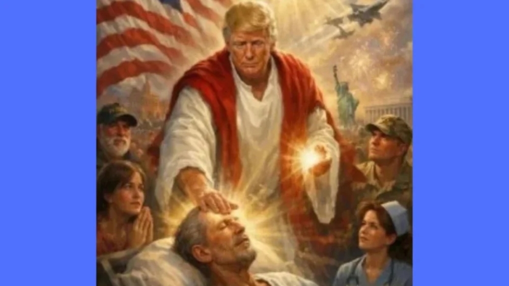 Trump mostra imagem em que aparece como Jesus e ataca papa: ‘Péssimo em política externa’