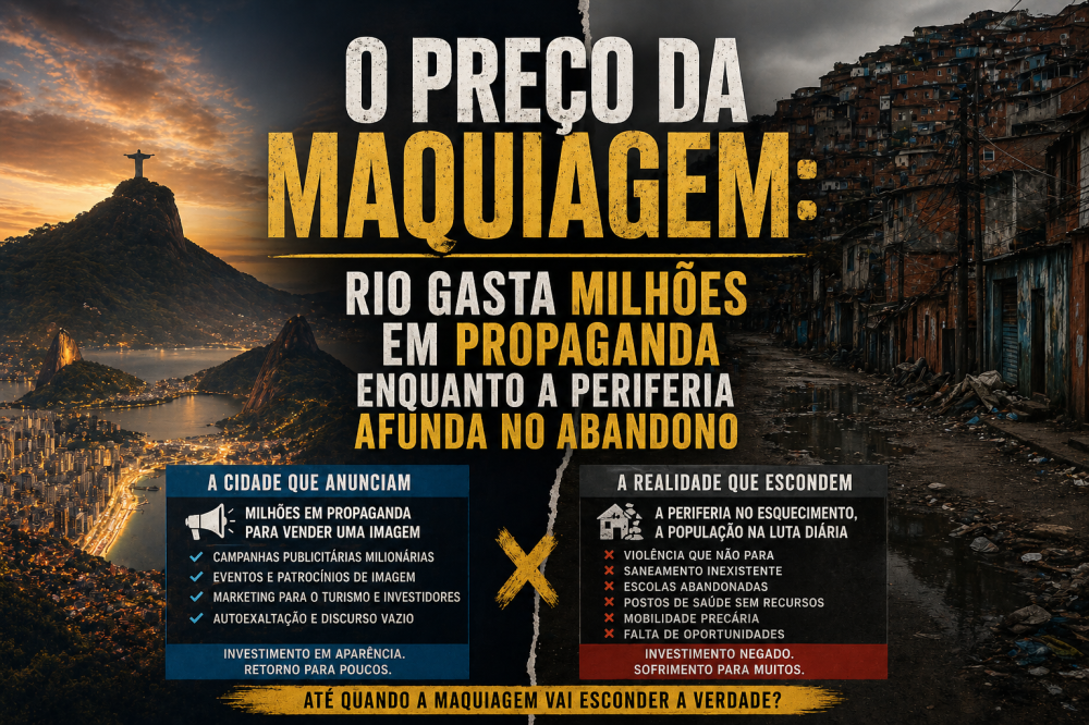 400 MILHÕES EM 2 ANOS É O PREÇO DA MAQUIAGEM DE PAES: MP investiga gastos recordes de publicidade no Rio em meio ao caos das periferias