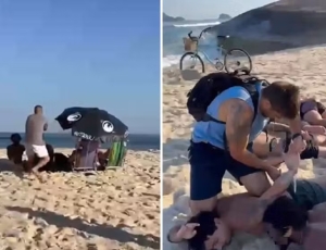 Homem apontado como traficante na Região dos Lagos foi preso em praia da Macumba, no Recreio dos Bandeirantes, no Rio 