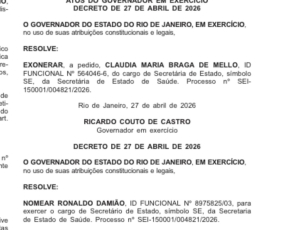  Ricardo Couto altera cúpula da Saúde: Gestão Cláudia Mello chega ao fim; veja quem é o novo Secretário de Saúde Ronaldo Damião 