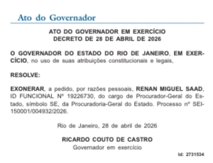 Desmonte às pressas do Governo Bolsonarista no Rio: Governador interino corta 800 cargos e endurece fiscalização de gastos e contratos
