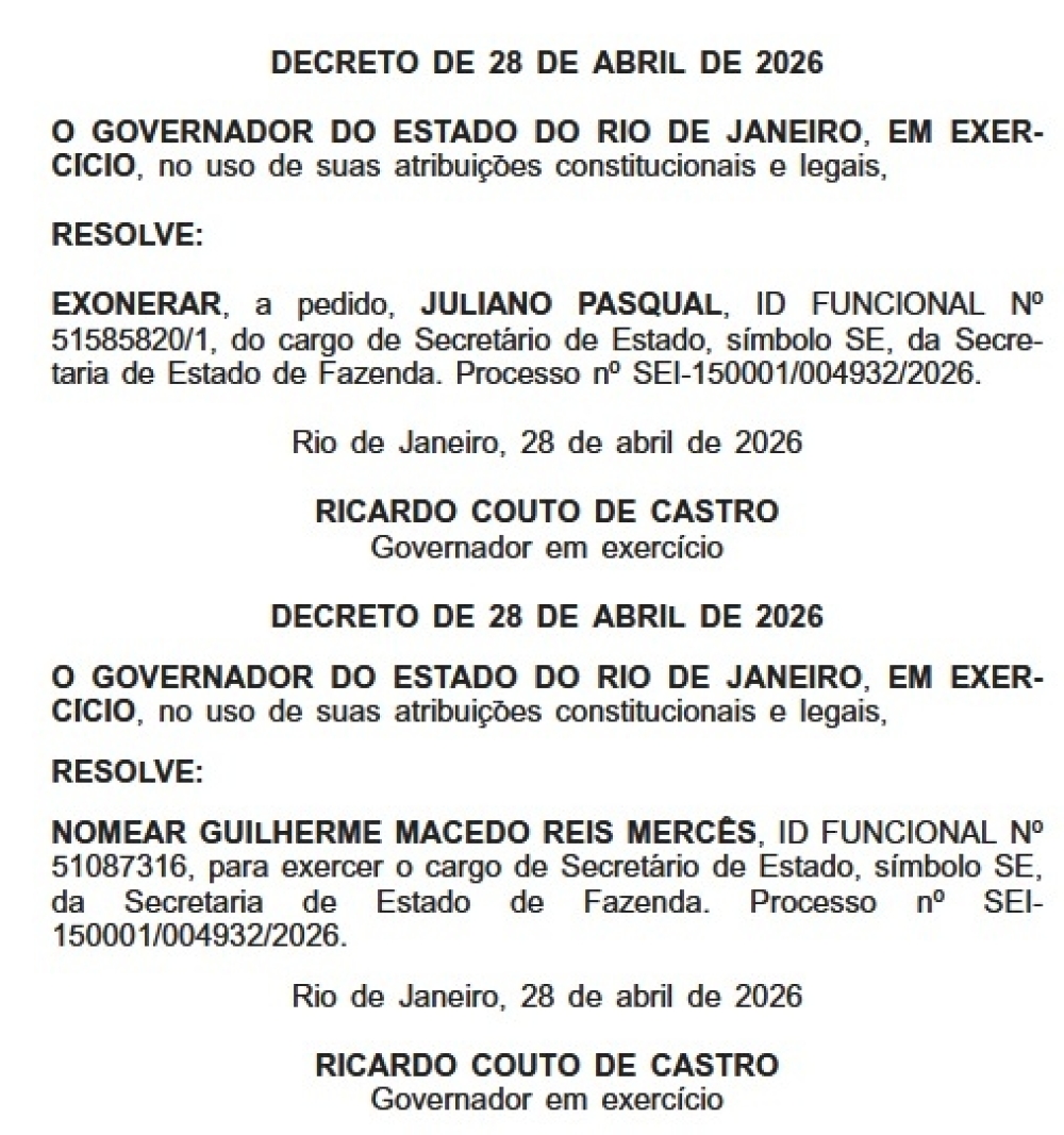 Quem é Guilherme Mercês, ex-chefe da Fazenda de Witzel que retorna ao cargo sob a batuta de Ricardo Couto