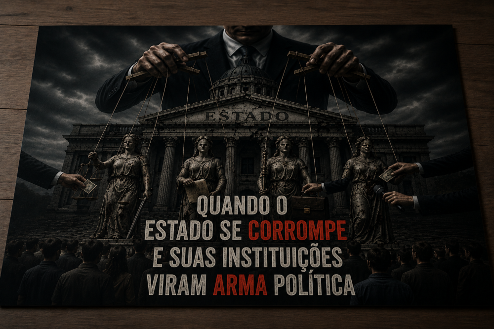 Quando o Estado se corrompe e suas instituições viram arma política